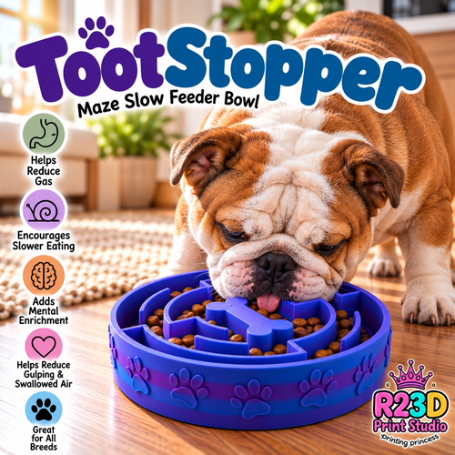 "TootStopper" Slow Feed Pet Bowl