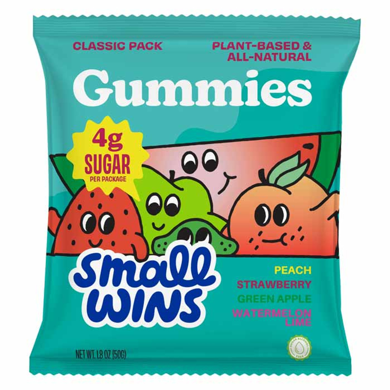 Sour Fruit Gummies, Keto Gummies, High Fiber, Low Sugar, Plant