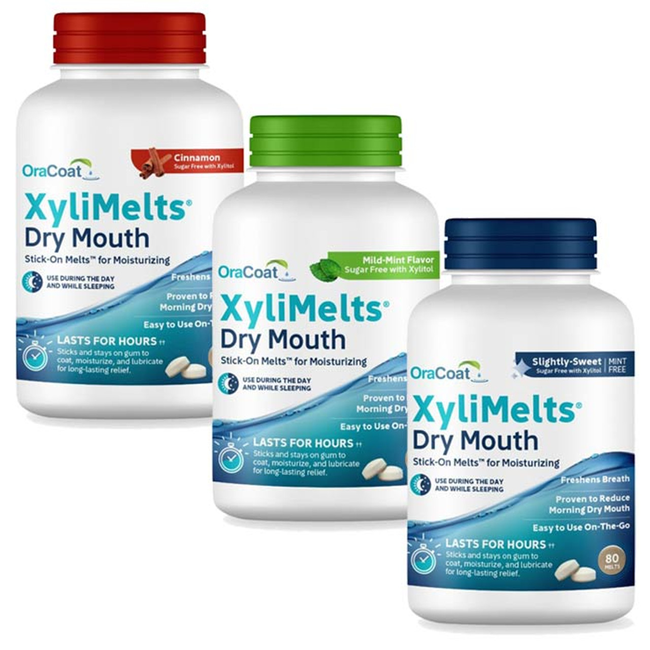 XyliMelts Dry Mouth Relief Discs Mild Mint
