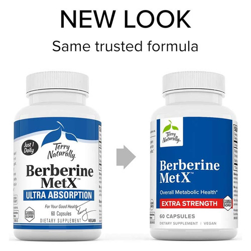 Terry Naturally Berberine MetX Ultra Absorption - 60 capsule bottle