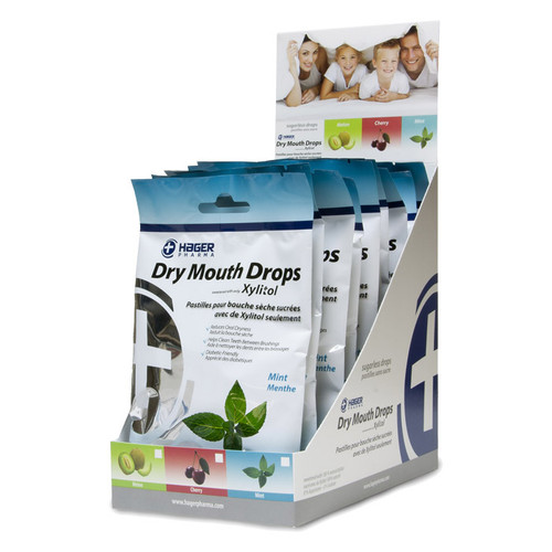 Hager Xylitol Dry Mouth Drops - 12pk