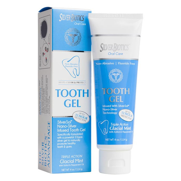 Silver Biotics Tooth Gel - 4 oz tube - Made in the USA