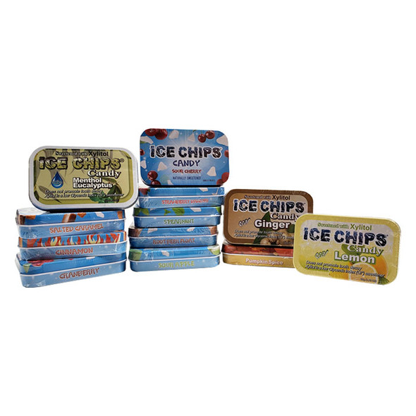 Ice Chips Candy - 1.76 oz. tin - Made in the USA