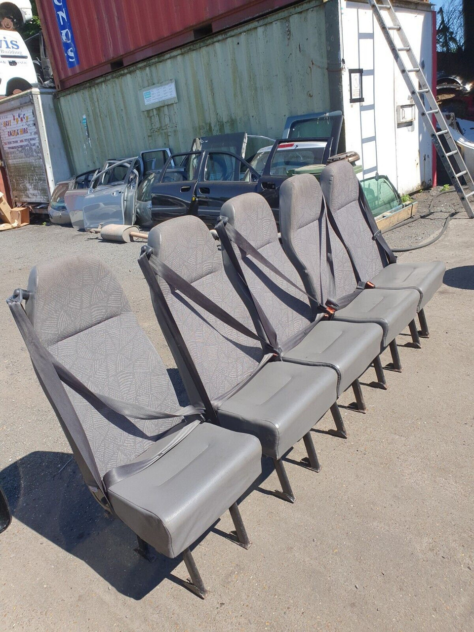 MINIBUS SEATS X8 CONVERSION + TRACKS + SEAT CLAMPS + WHEELCHAIR