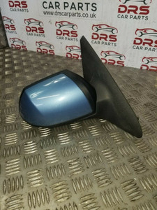FORD MONDEO MK3 DOOR WING MIRROR ELECTRIC IN BLUE DRIVERS OS 2000 - 2007
