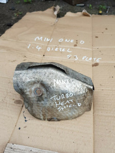 BMW MINI ONE D R50 1.4D DIESEL TURBO HEAT SHIELD TOYOTA YARIS