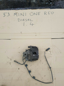 BMW MINI ONE D R50 1.4D DRIVERS REAR DIESEL BRAKE CALIPER + CARRIER O/S/R 53 REG