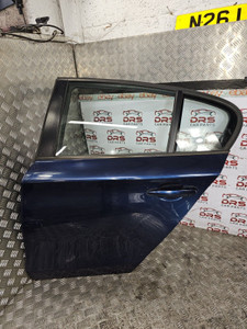 BMW E87 REAR DOOR COMPLETE (TIEF SEE BLAU METALLIC) PASSENGER NSR (2004 - 2011) 