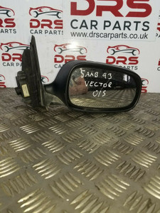 SAAB 93 BLACK/PURPLE DRIVERS WING MIRROR O/S VECTOR SALOON 1.8T TURBO MK2 (03-07)