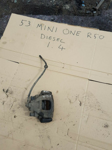 BMW MINI ONE D R50 BRAKE CALIPER +CARRIER PASSENGER FRONT N/S/F 1.4D 53 REG