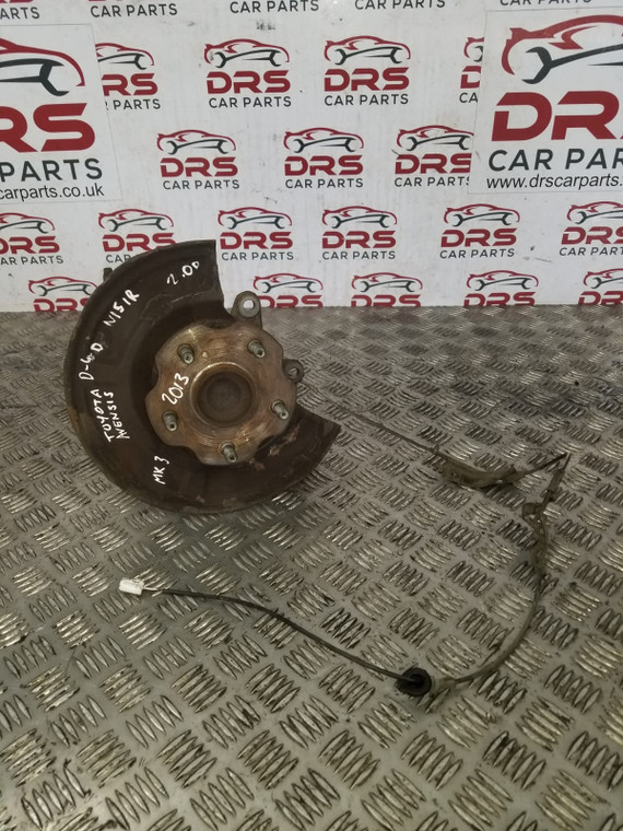 TOYOTA AVENSIS HUB BEARING + ABS SENSOR PASSENGER REAR (N/S/R) MK3 ESTATE D4-D 2.0 DIESEL FACELIFT (2010 - 2013)