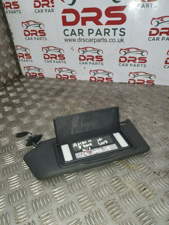 VAUXHALL ASTRA H SUN VISOR IN BLACK MK5 SRI PASSENGER 3 DOOR 2004 - 2011