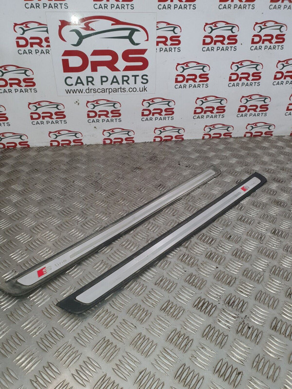 AUDI A5 COUPE GENUINE DOOR SILL KICK PLATES B8 S LINE BLACK EDITION 2011