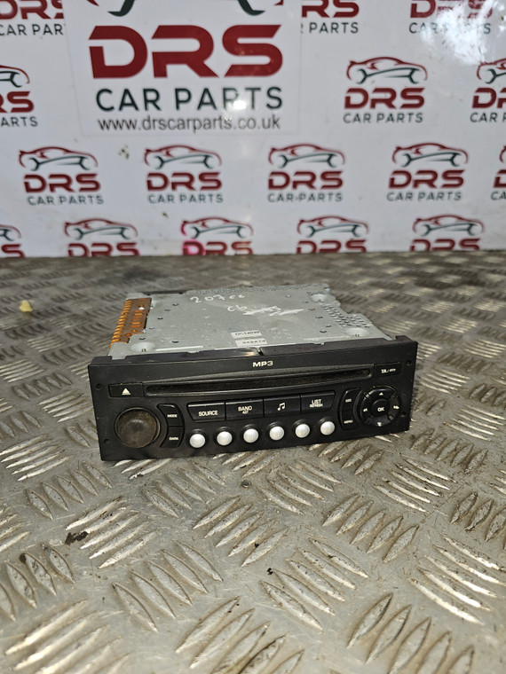 PEUGEOT 207CC RADIO CD PLAYER HEAD UNIT CONVERTIBLE COUPE 2007 - 2009