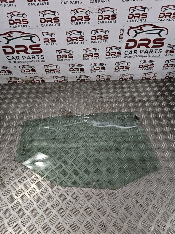 ALFA ROMEO 147 DOOR WINDOW GLASS 5 DOOR DRIVERS REAR OSR(2001 - 2008)