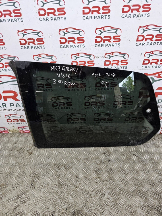 FORD GALAXY MK3 REAR WINDOW GLASS 3RD ROW PASSENGER NSR (2006 - 2015) 