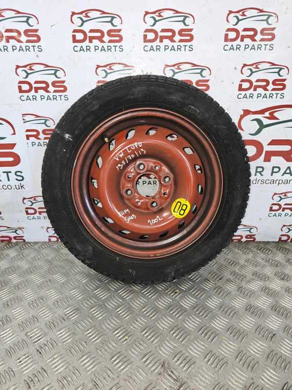 VW LUPO SPARE WHEEL SPACE SAVER (135/70/13) 13" INCH STEEL WHEEL + TYRE 98 - 05