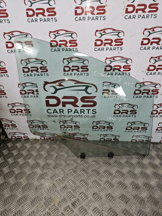 CITROEN C3 VTR MK2 DOOR WINDOW DROP GLASS 5 DOOR DRIVERS FRONT RIGHT OSF (09-13)
