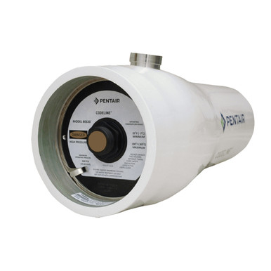 Pentair CodeLine 80S100 series 8 inch FRP reverse osmosis membrane pressure vessel, side port