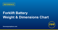 Forklift Battery Weight & Dimensions Chart: 24V, 36V, 48V, 80V (2026 Reference)