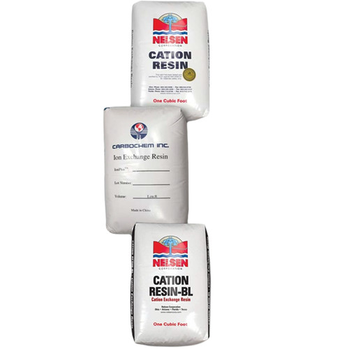 Cation Resin, 8%, Black, 1 Cubic Foot Bag