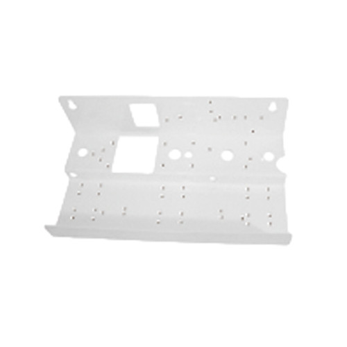 Bracket White 13 W x 6.4 D x 3.25 H Triple Housing, Bend Up, Pump Mount (Box of 20)