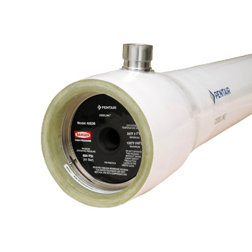 Pentair CodeLine 40S60-3 ASME, FRP Membrane Housing, 4" x 120", 1C2C7C8C, Side Port, 600 PSI, 3 Membranes