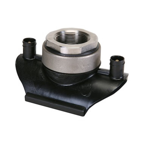 Signet 3" (2552-2) Electrofusion for PE pipes: Transition Saddle for Stainless 1 1/4 Inch Outlet