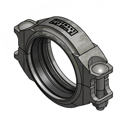 Piedmont grooved pipe Style K Coupling, 6.0 inch, 300 psi, 316 Stainless Steel