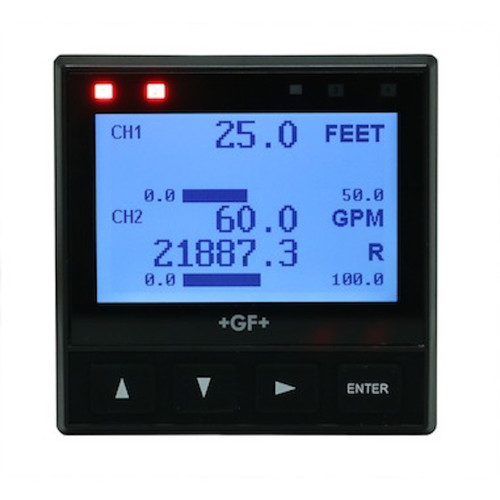 Signet 3-9950-2 Base Controller, Two Channel Multi-Parameter Inputs, Two 4 to 20 mA Outputs, Panel Mount, AC or DC Power