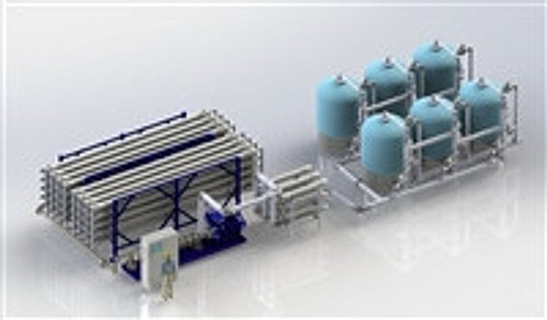 ForeverPure 1 Million GPD Seawater Reverse Osmosis System with FEDCO Energy Recovery Turbine