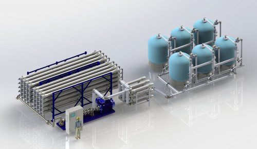 ForeverPure 1 Million GPD Seawater Reverse Osmosis System with FEDCO Energy Recovery Turbine