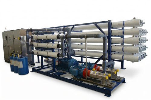 530,000 GPD / 2,000 M3/Day High Efficiency Seawater Reverse Osmosis Desalination System with Danfoss i-Save Energy Recovery