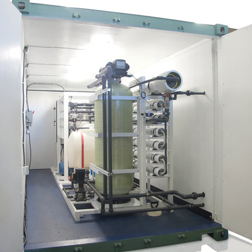 Containerized 10,085 GPD/ 38 M3/Day Seawater Reverse Osmosis Desalination System