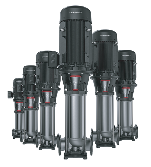Grundfos CRN 90 316L stainless steel vertical multistage pump - product photo