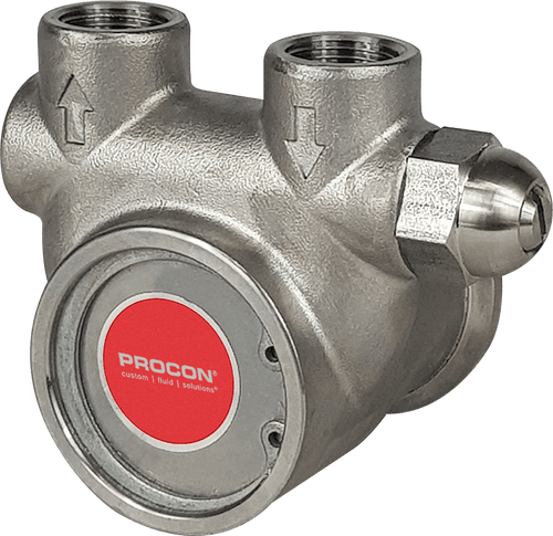 Procon 712A015F11GA Stainless Steel Rotary Vane Water Pump, 15 GPH, 151 to 250psi