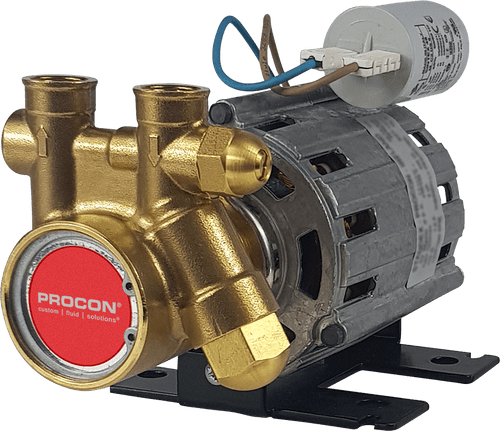 Procon 101A015F112D Brass Rotary Vane Water Pump, 15 GPH, 30 to 59 PSI Relief Valve