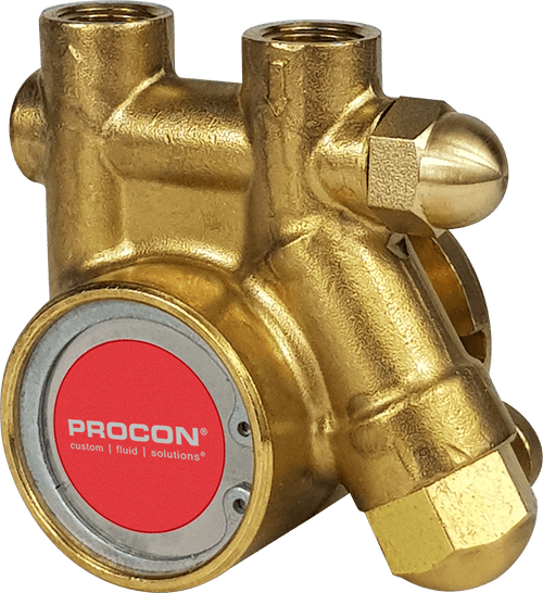 Procon 101E060S11BC Brass Rotary Vane Water Pump, 60 GPH, 60 to 99 PSI Relief Valve
