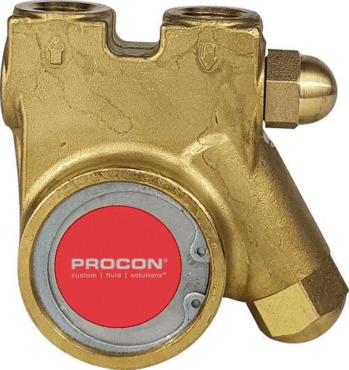 Procon 101R100R122C Brass Rotary Vane Water Pump, 100 GPH, 60 to 99 PSI Relief Valve