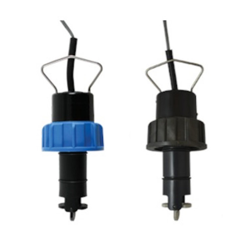 Signet Type 2536 Rotor-X Standard Mount Paddlewheel Flow Sensor, PP Body, Titanium Pin, Black PVDF, 5 to 8"