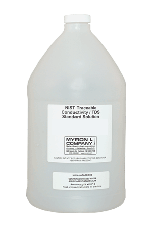 Myron L KCl Standard Solution 1,800µS/1,294ppm — NIST Traceable, 1 Gallon