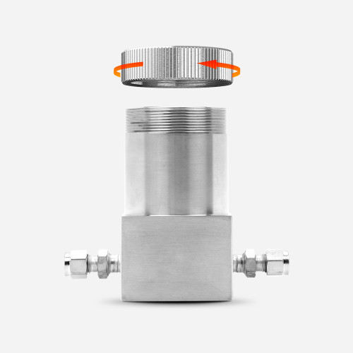 Pyxis Lab ST-007 Stainless Steel Inline Tee Assembly for Clean Water Applications