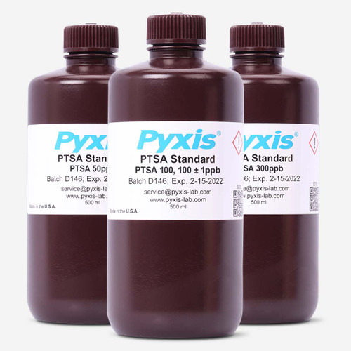 Pyxis Lab PTSA Calibration Solutions (30, 50, 100, 200 or 300ppb)