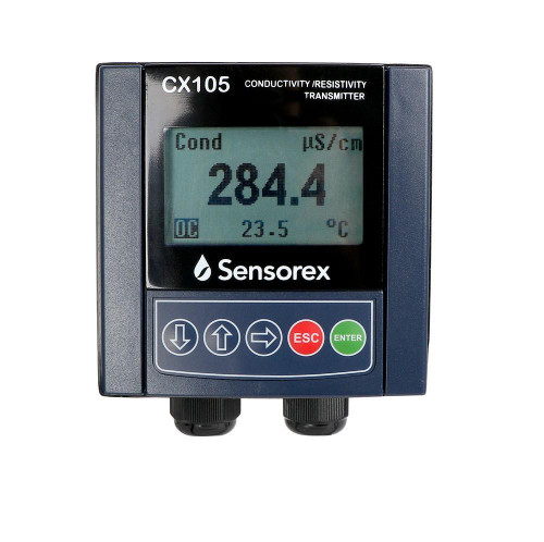 Sensorex CX105 Conductivity Transmitter, Loop-Powered 4-20mA