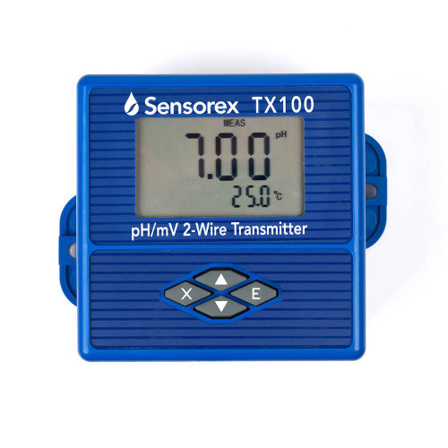 Sensorex TX100 pH/ORP Loop Powered 4-20mA Transmitter