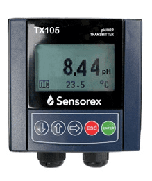 Sensorex TX105 pH/ORP Transmitter, Loop Powered 4-20mA