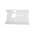 Bracket White 13 W x 6.4 D x 3.25 H Triple Housing, Bend Up, Pump Mount