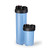 NSF Listed HF45 Series 4.5" OD Filter Housing, 10" Blue Body, 3/4" Black Cap, with Pressure Relief