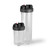 HF45 Series 4.5" OD Filter Housing, 20" Clear Body, 1" Black Cap, with Pressure Relief