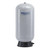 WellMate WM-14WB composite pre-pressurized water tank, a 21 inch diameter fiberglass-wound vessel 41.3 inches tall in grey with WELLMATE branding, standing on a black moulded polymeric base with the bottom inlet/outlet fitting